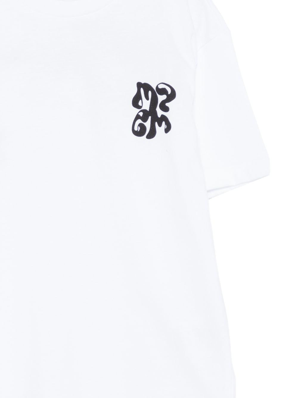 T-shirt per bambino MSGM Kids bianca con stampa grafica S6MSJBTH257 001 MSGM KIDS 