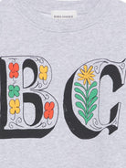 Felpa per bambina Bobo Choses grigia con stampa logo sul davanti B126AC045 041 BOBO CHOSES 