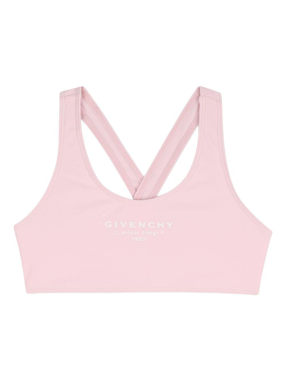 Bikini per bambina Givenchy Kids rosa con stampa logo H31218 44Z GIVENCHY KIDS 