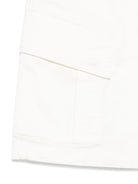 Shorts con applicazione Lens per bambino C.P. Company Kids bianco con zip nascosta CMQ005LRC05 10135 C.P.COMPANY KIDS 