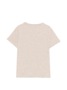 T-shirt per bambino Eleventy Kids beige con logo sul davanti EY8P31 Z3711 873AV ELEVENTY KIDS 