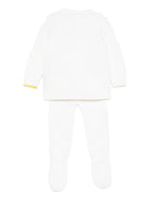 Set maglione e pantaloni per neonata Gensami Kids bianco con dettaglio fiocco GPT-FIOCCOT-WE OFF WHITE GENSAMI 