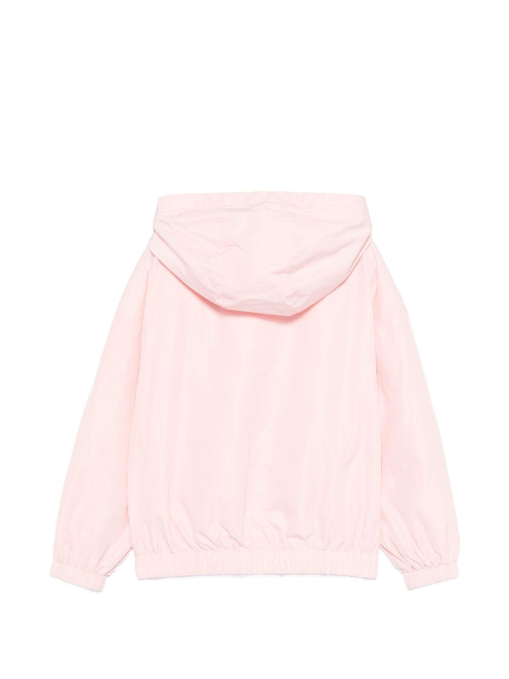 Giubbino per bambina Moschino Kids rosa con cappuccio HUS05KL3A39 50209 MOSCHINO KIDS 