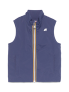 Giubbino smanicato P. Valen per bambino K Way Kids blu con antivento K41336W 867 K-WAY KIDS 