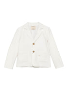 Giacca per bambino Trussardi Junior beige con revers classici TBP26138GC BEIGE N.E. TRUSSARDI JUNIOR 