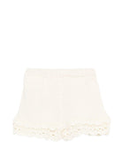 Shorts Mekylana per neonata Louise Misha bianco con bordo a smerlo FRC-S26-S0288 CREAM LOUISE MISHA 