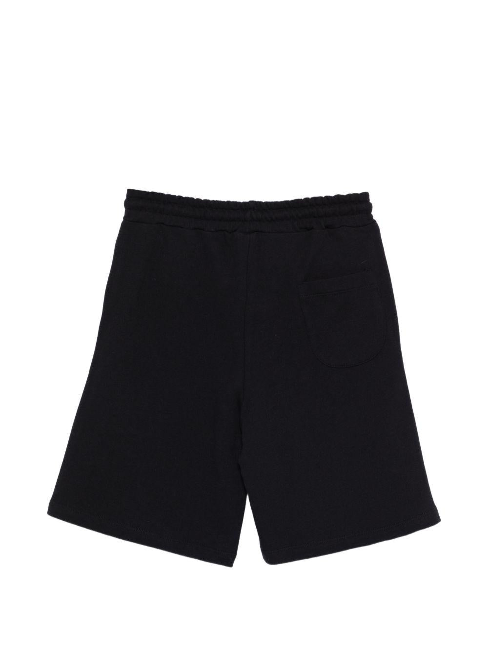 Shorts per bambino MSGM Kids nero con vita elasticizzato S6MSJUBE018 110 MSGM KIDS 