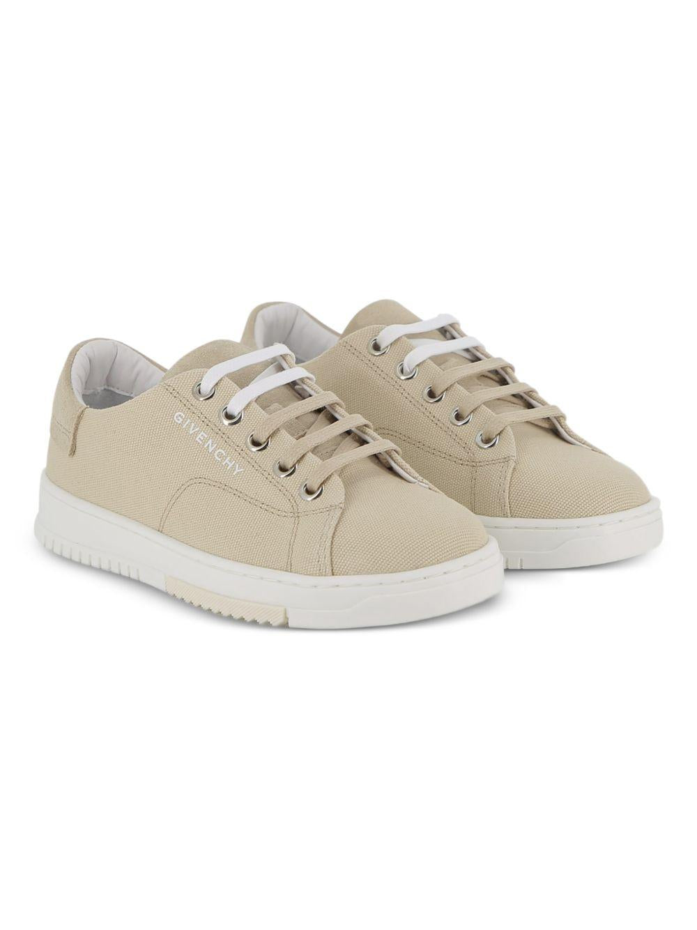Sneakers per bambino Givenchy Kids beige con logo e lacci H31071 21G GIVENCHY KIDS 