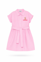 Abito per bambina Moschino Kids rosa con stampa Teddy Bear HAV0EOLLA10 51473 MOSCHINO KIDS 