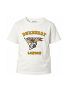 T-shirt per bambini Burberry Kids bianca con stampa logo sul davanti 8126308 A2014 BURBERRY KIDS 