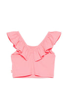 Top per bambina Billieblush rosa con ruches U21945 499 BILLIEBLUSH 