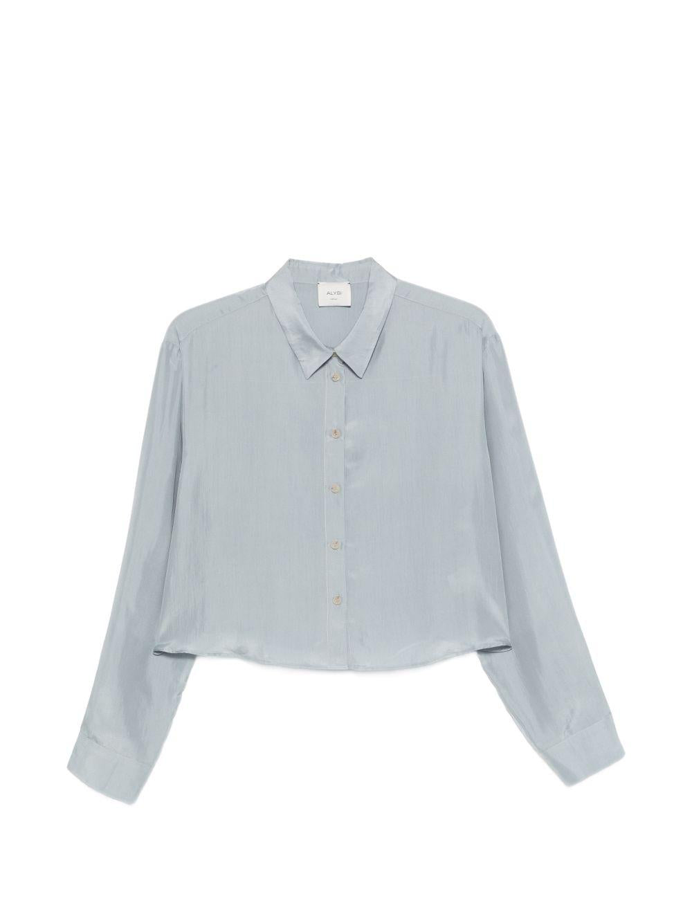 Camicia per donna Alysi azzurra con colletto classico 116219 P6003 CIE ALYSI 