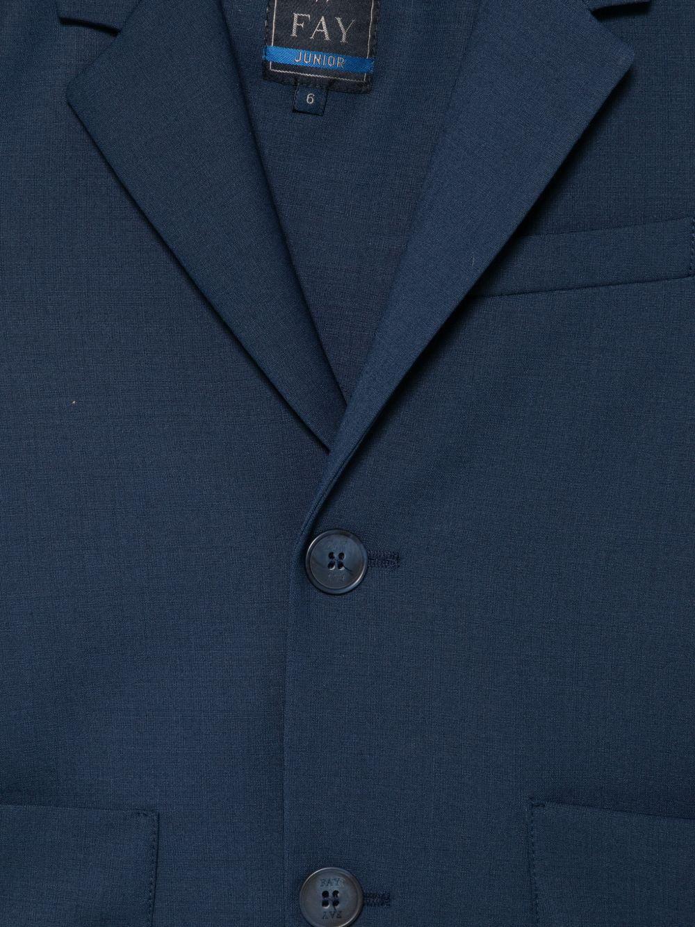 Blazer per bambino Fay Kids blu con revers classici FY2P94 I0315 620 FAY KIDS 