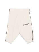 Pantaloni per neonato Palm Angels Kids beige con ricamo PBXQ002F25KNI001 6F60 PALM ANGELS KIDS 