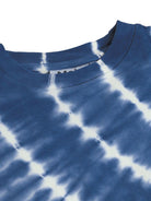 T-shirt Riley per bambino Molo blu con fantasia tie-dye 6S26A213 5988 MOLO KIDS 