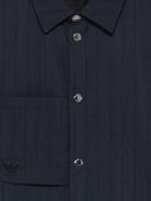 Blouson per bambino Emporio Armani Kids blu con motivo a righe EB000926 AF20709 UB118 EMPORIO ARMANI KIDS 