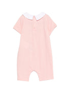 Tutina per neonata Moschino Kids rosa con colletto alla Peter Pan MNY03YLAA03 50209 MOSCHINO KIDS 