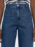 Jeans per donna The New Society denim a vita alta AW25WPA7C39 MID BLUE THE NEW SOCIETY KIDS 