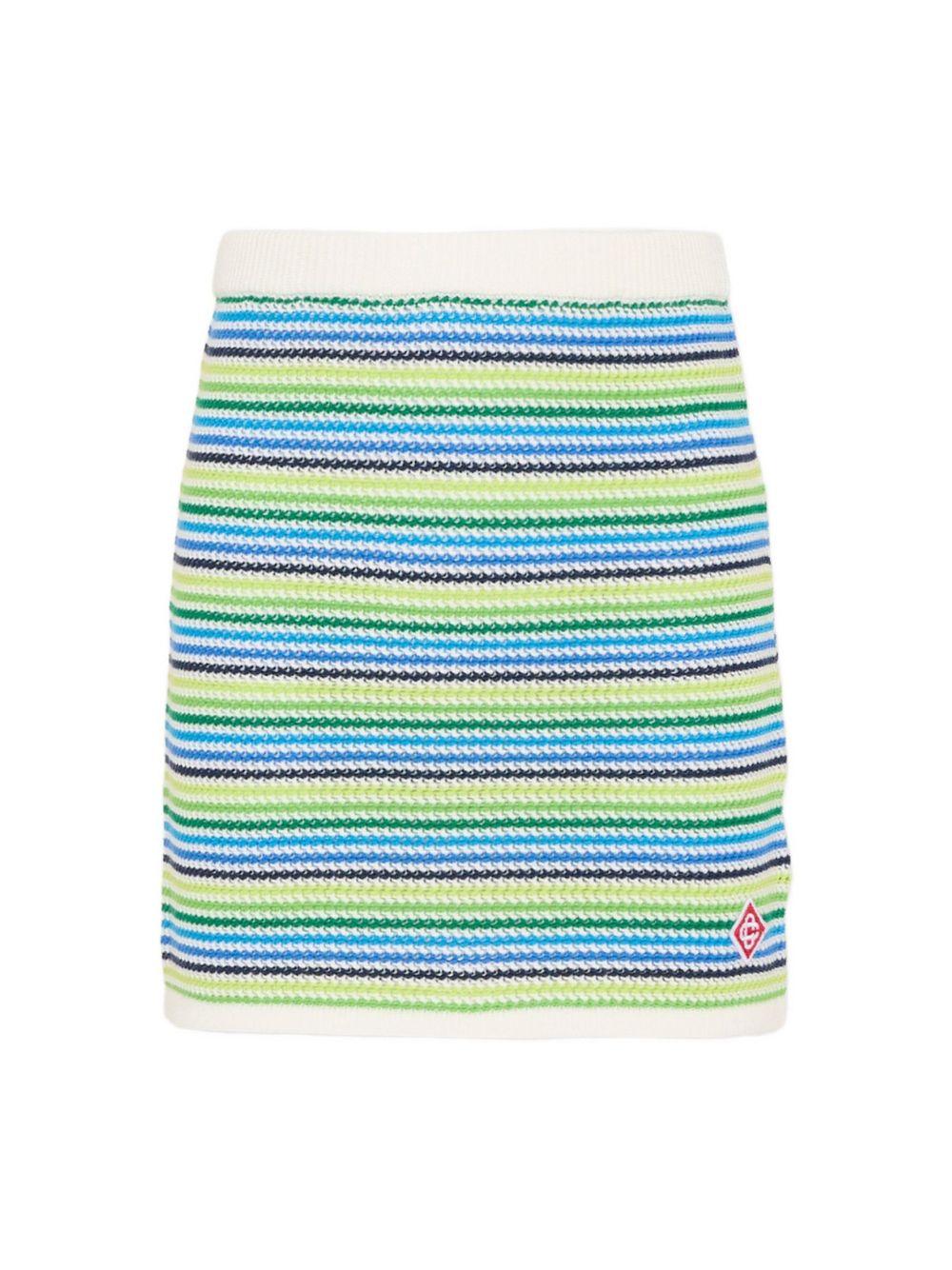 Gonna per bambina Casablanca Kids verde con vita elasticizzata KSP26KW136501 STRIPE CASABLANCA KIDS 