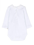 Body per neonati Bonpoint bianco con dettaglio logo ricamato PEZUNKN0101 101 BONPOINT KIDS 