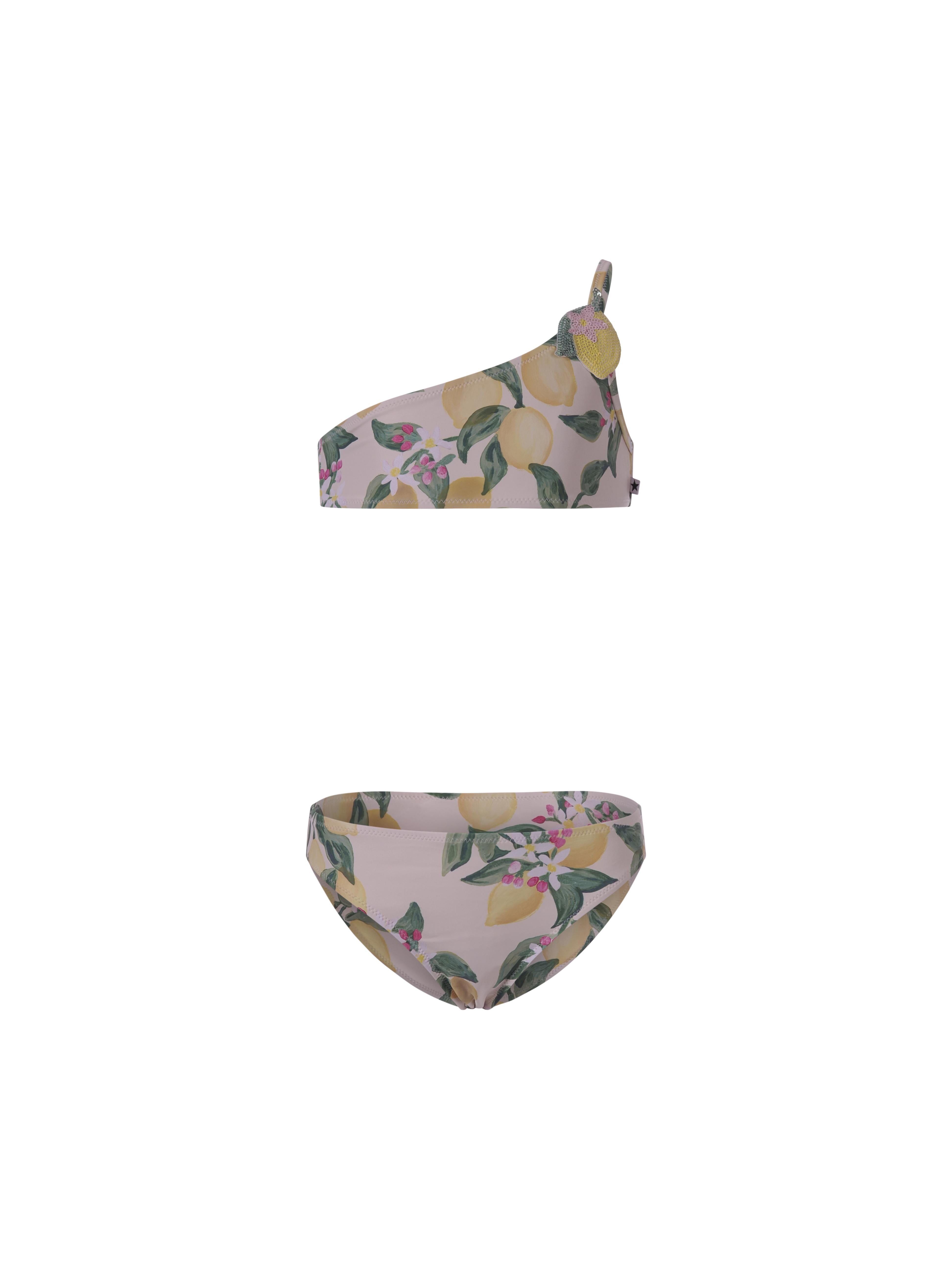 Bikini per neonata Molo Kids bianco crema monospalla a fiori 8S26P109 9505 MOLO 
