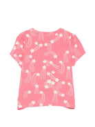 T-shirt per neonata Mini Rodini rosa con stampa stelle all-over 26220149NB PINK MINI RODINI KIDS 