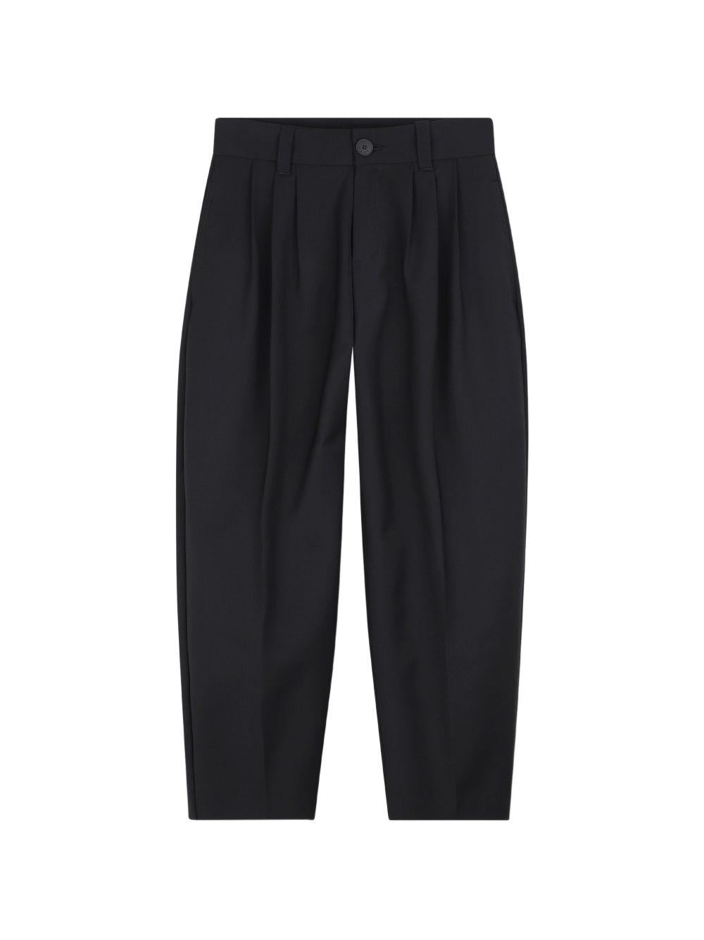 Pantaloni per bambino Givenchy Kids neri con dettaglio pieghe H31446 09B GIVENCHY KIDS 