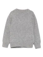 Maglione per neonato John Richmond Junior grigio con logo a intarsio RIA25009MA GREY STEEL JOHN RICHMOND JUNIOR 
