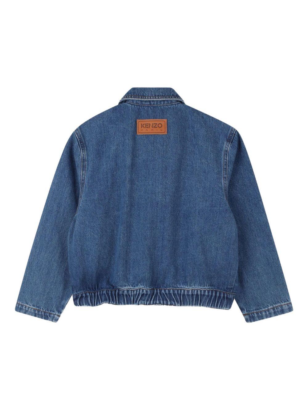Giacca per bambino Kenzo Kids denim con orlo elasticizzato K61475 Z27 KENZO KIDS 