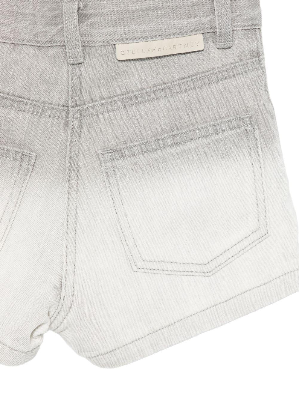 Shorts per bambina Stella McCartney Kids grigi con effetto sfumato TY6C99 Z3543 909 STELLA McCARTNEY KIDS 