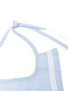 Bavaglino per neonato La Stupenderia azzurro con trama plumetis 2TBBV00 U39 LA STUPENDERIA 