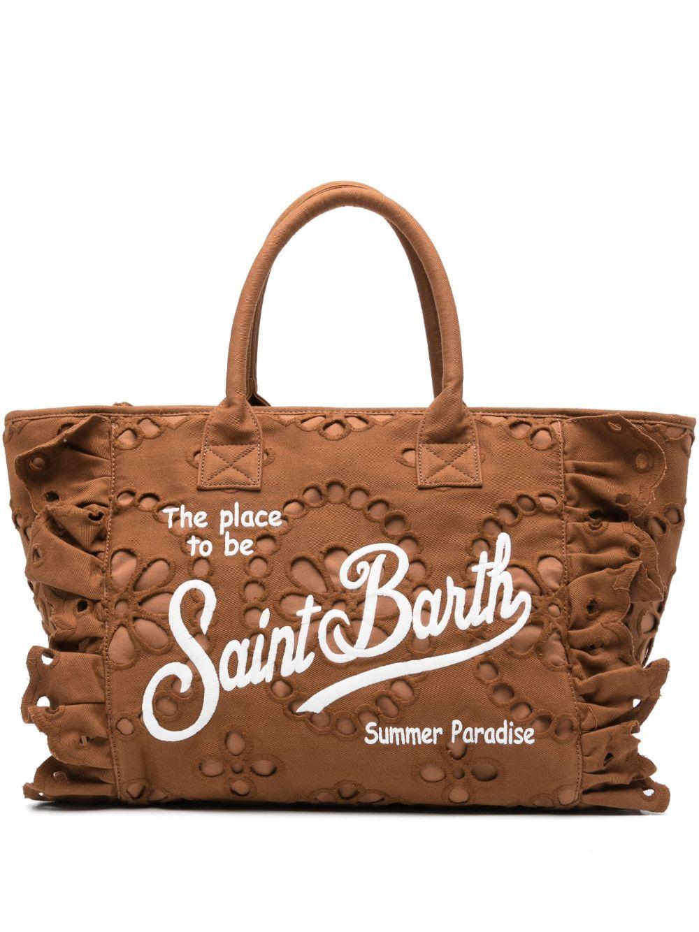 Borsa Vanity MC2 Saint Barth marrone in pizzo sangallo VANI0029 09058L MC2 ST. BARTH KIDS 