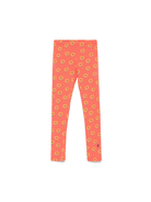 Leggings per bambina Bobo Choses Sunflower arancione con stampa girasoli B125AC075 611 BOBO CHOSES KIDS 