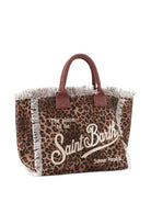 Borsa Vanity MC2 Saint Barth marrone con stampa animalier VANI001 00190L MC2 ST. BARTH KIDS 