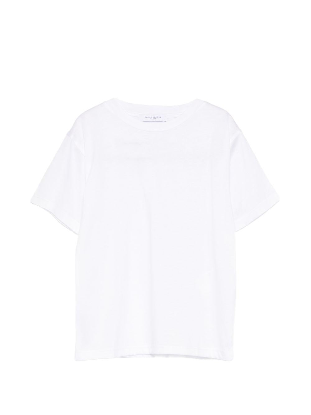 T-shirt per bambino Paolo Pecora Kids bianco con maniche corte PP4219 BIANCO PAOLO PECORA KIDS 
