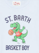 T-shirt per bambino MC2 Saint Barth Kids azzurra con stampa grafica DNV0001 01954L MC2 ST. BARTH KIDS 