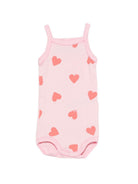 Set tre body per neonata Petit Bateau multicolore con stampa a cuore A0FS1 00 PETIT BATEAU KIDS 