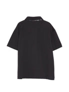 T-shirt per bambino Etro Kids nera con colletto stile polo GY8P01 Z0022 621 ETRO KIDS 