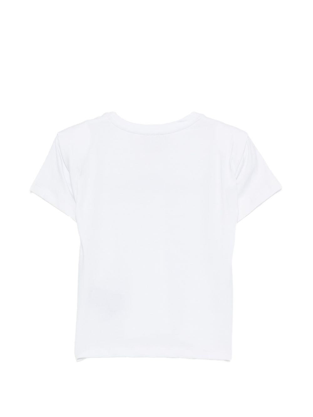 T-shirt per bambina John Richmond Junior bianca con dettaglio logo RGP26112TS WHITE JOHN RICHMOND KIDS 