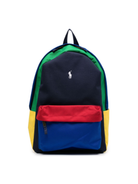 Zaino per bambino Polo Ralph Lauren Kids blu con design color-block Polo Pony 9AR047 E69 Ralph Lauren kids 