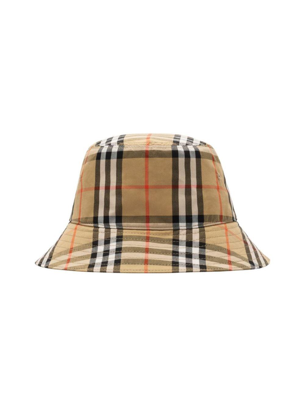 Cappello per bambini Burberry Kids beige con motivo Vintage Check 8117410 B9368 BURBERRY KIDS 