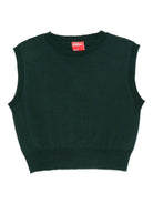 Top smanicato per donna Merci verde con scollo rotondo W207 FOREST MERCI 