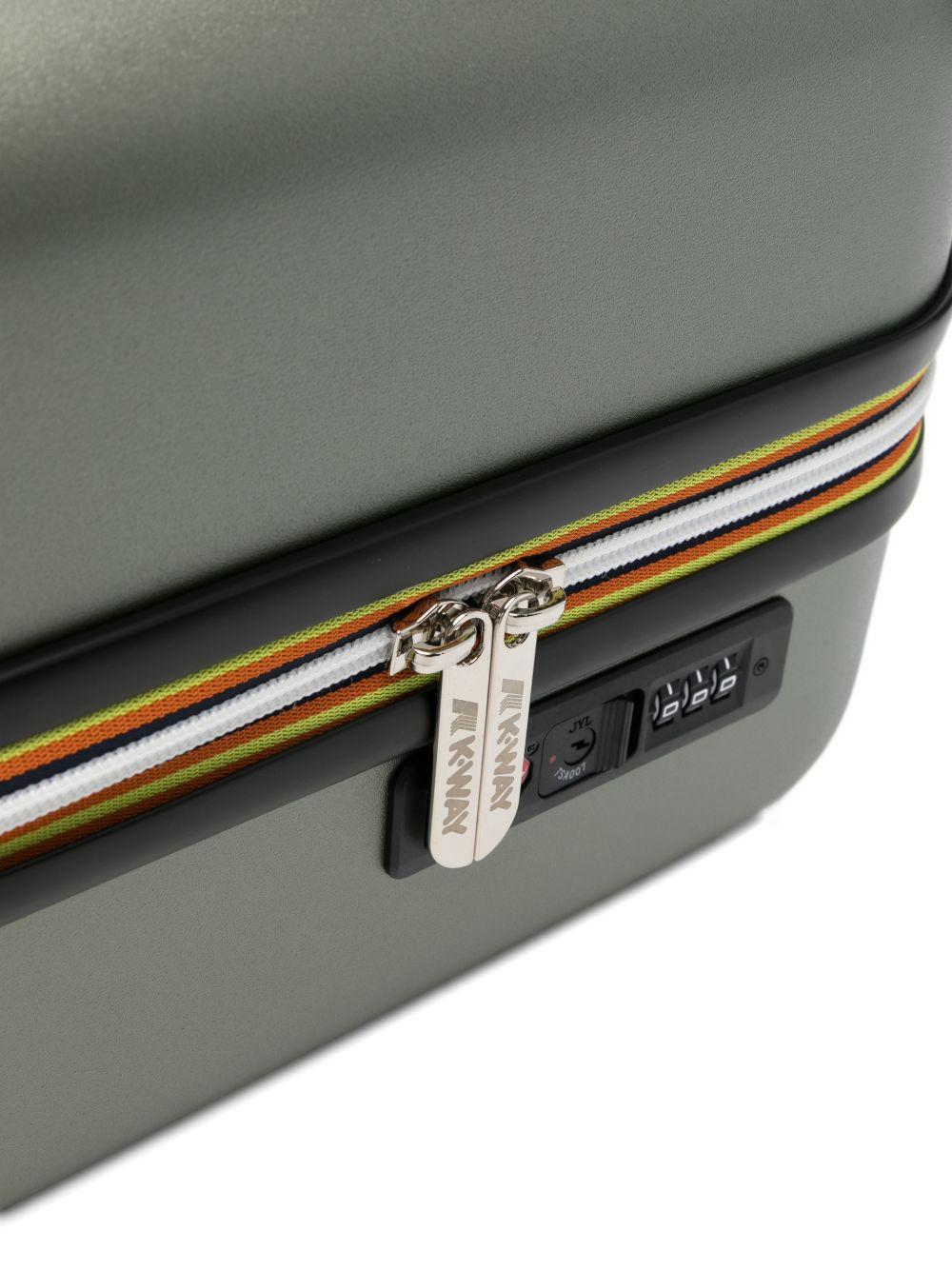 Trolley Eudoxie K-Way Kids verde con logo sul davanti K4125ZW V15 K-WAY KIDS 