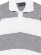 Maglione per bambino Paul & Shark Kids bianco e grigio con motivo a righe WUW007LHE88 81156 PAUL & SHARK KIDS 