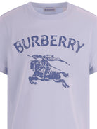 T-shirt per bambino Burberry Kids celeste con stampa grafica sul davanti 8117302 A2165 BURBERRY KIDS 