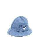 Cappello Steijn per neonato Donsje blu con ricamo balena 4099204 00185 DONSJE KIDS 