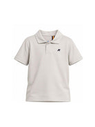 Polo per bambino K Way Kids grigia con toppa con logo K7134LW 634 K-WAY KIDS 