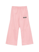 Pantaloni sportivi per bambina Palm Angels Kids rosa con applicazione PGCJ013F25FAB001 3003 PALM ANGELS KIDS 