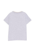 T-shirt per bambino Eleventy Kids grigia con logo sul davanti EY8P21 Z3711 804BG ELEVENTY KIDS 