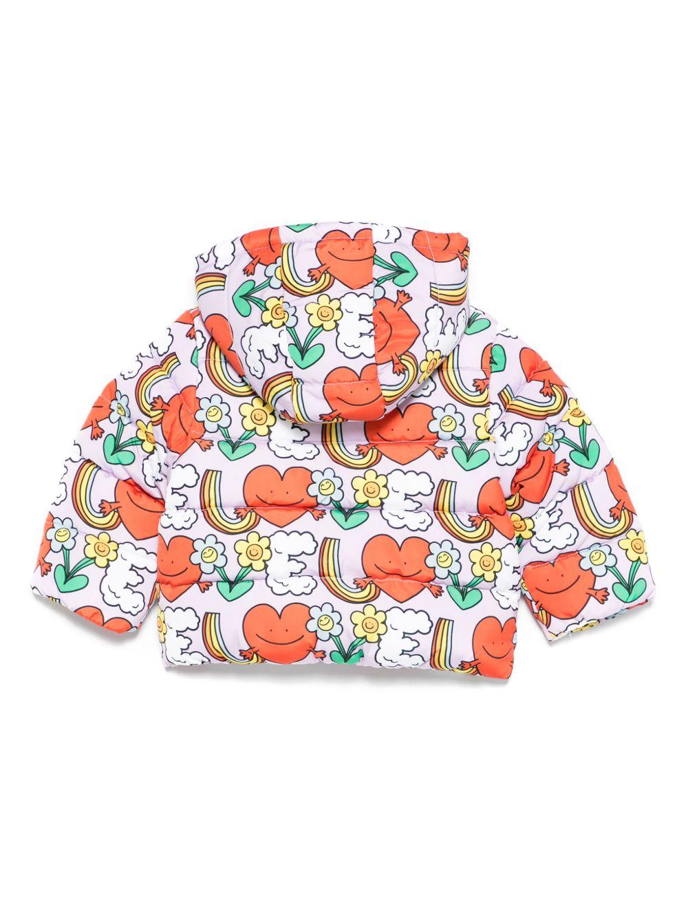 Piumino per neonata Stella McCartney Kids lilla con stampa grafica TX2017 Z3218 522MC STELLA McCARTNEY KIDS 